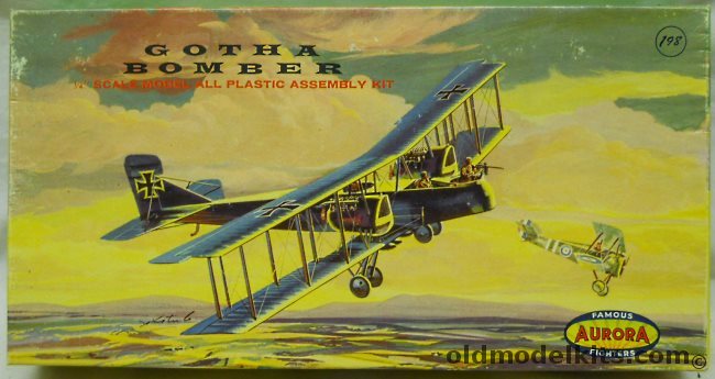 Aurora 1/48 Gotha Bomber, 126-198 plastic model kit